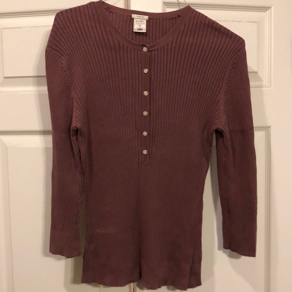 Old Navy light ribbed sweater